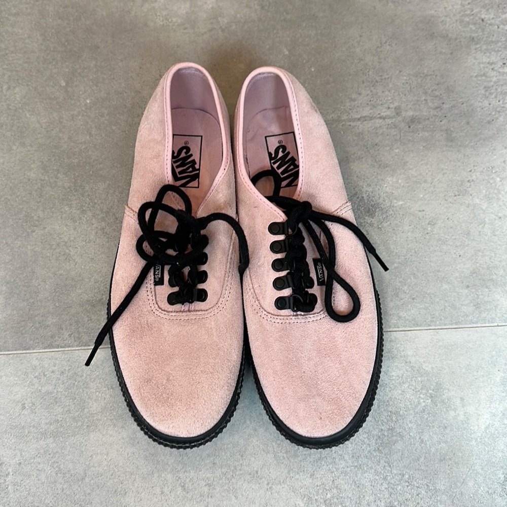Selling my Pink Suede Vans Size Men 8.5